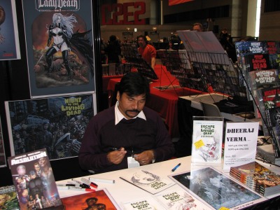 Artist Dheeraj Verma at Avatar Press | C2E2 2011