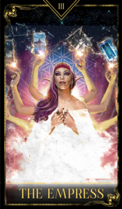 Red Opera Tarot Deck | Preview The Empress