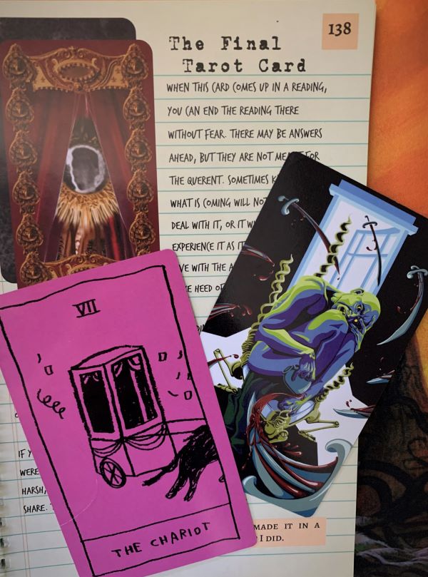 Alleyman Guidebook the Final Tarot Card | The Chariot card and Nine of Swords