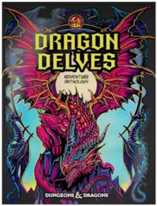 Dragon Delves cover art | Dragon depicted with psychedelic colors