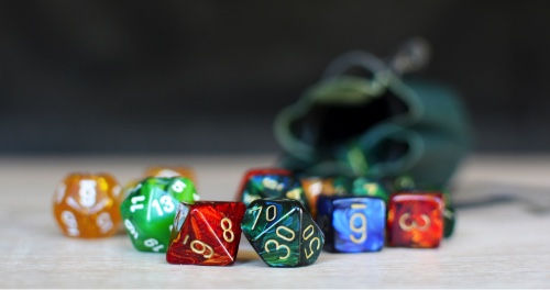 A bag of dice