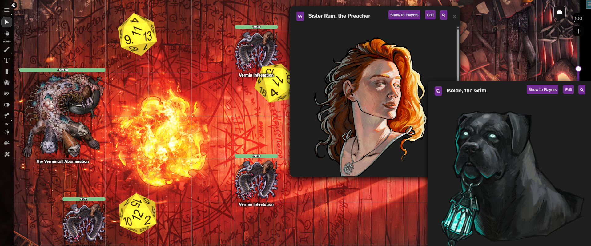 Crooked Moon at Roll20 includes Tokens and more.
