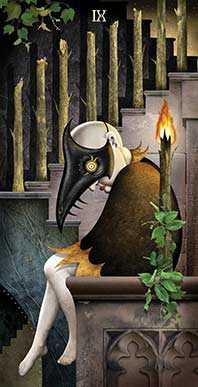 Nine of Wands | Patrick Valenza | Deviant Moon Tarot