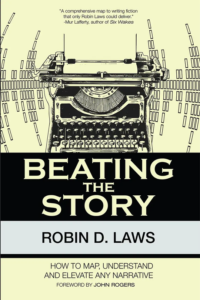 Beating the Story | Robin D Laws | illustration of a typewriter