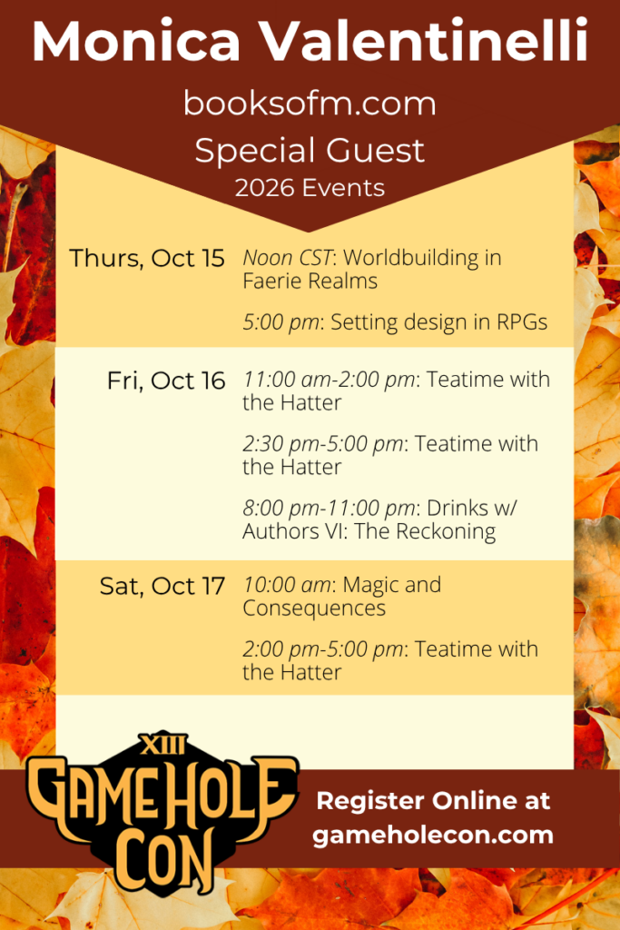 Game Hole Con XIII | Monica Valentinelli Schedule | Text in Post